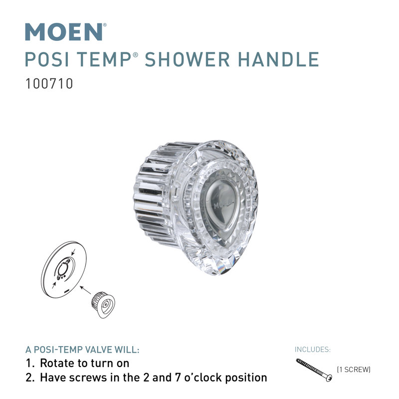 Chateau Posi Temp Single Knob Handle Kit