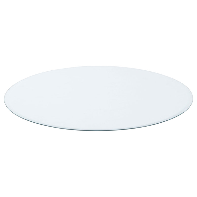 Coaster Furniture Round Clear Tempered Glass Top, 0.25" H x37.4" L x 37.4" W