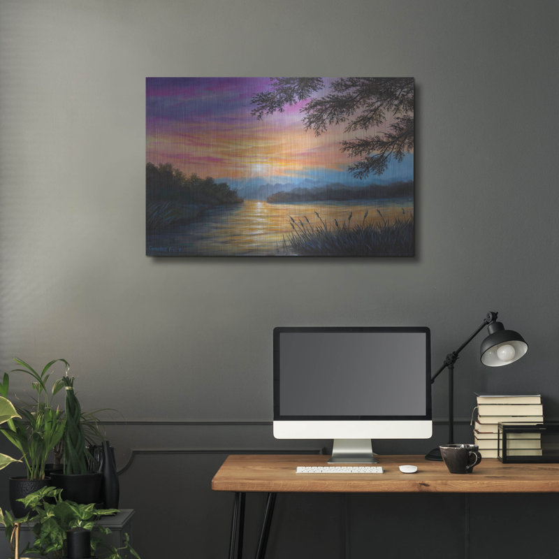  «Breaking Dawn» par Campbell Frost, art mural en métal, 36 po x 24 po, H 24 po x l 36 po