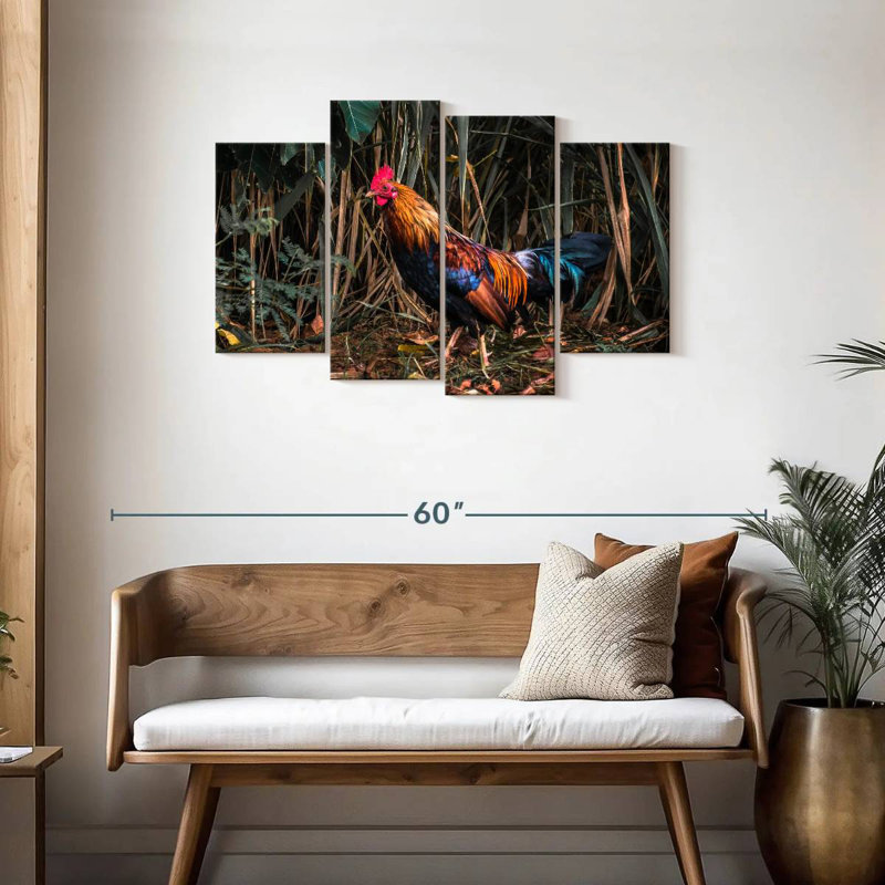 Lonely Kauai Rooster, 27"H x 43"W