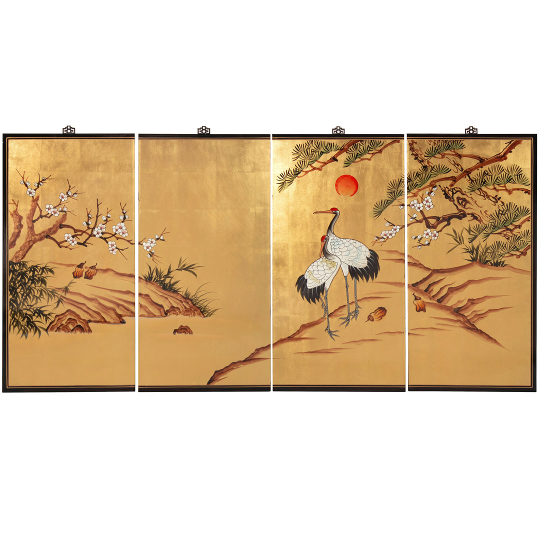 36" H x 72" W 4 - Piece Wall Décor Oriental Furniture