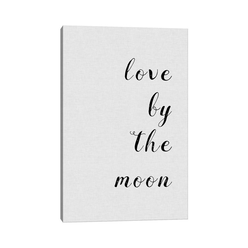 Love By The Moon - Wrapped Canvas Print, 45.72cm H x 30.48cm W x 1.91cm D