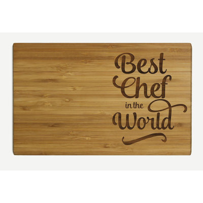 Koyal Wholesale "Best Chef in the World" Wood Cutting Board