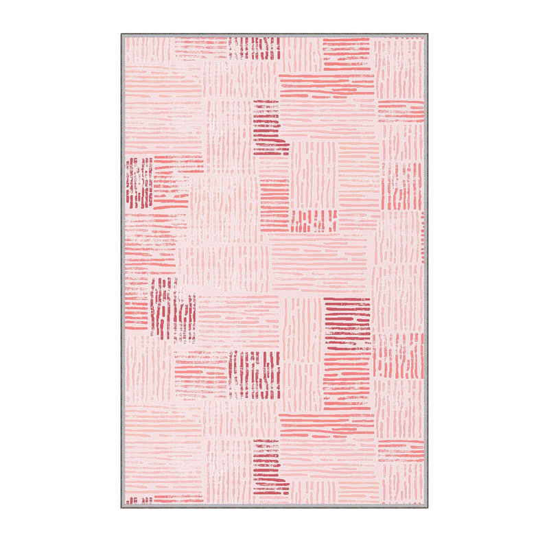 Stylish Hall Carpet (3.3 x 6.6 ft), 100% Polyester, 0.3 in Pile Height | Antibacterial, PVC Non-Slip Underside | 3D Digital Printing, Machine Washable | Perfect for Entryways & Living Spaces, Durable & Easy Care