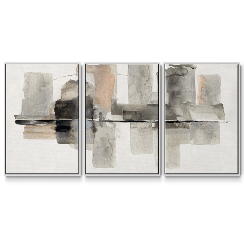 3 pièces Urban Oasis II, H 24 po x l 48 po x P 2 po, Blanc
