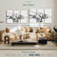 Animal «Linear Paws I Canvas Print» sur-98865988