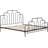 Elle Decor Astrid Modern Bed With Metal Headboard and Footboard-37990476
