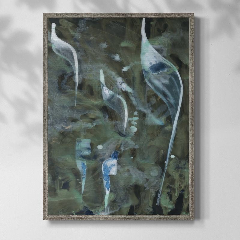 «Beginning in the Great Deep II», reproduction encadrée - bois massif, H 11 po x l 9 po