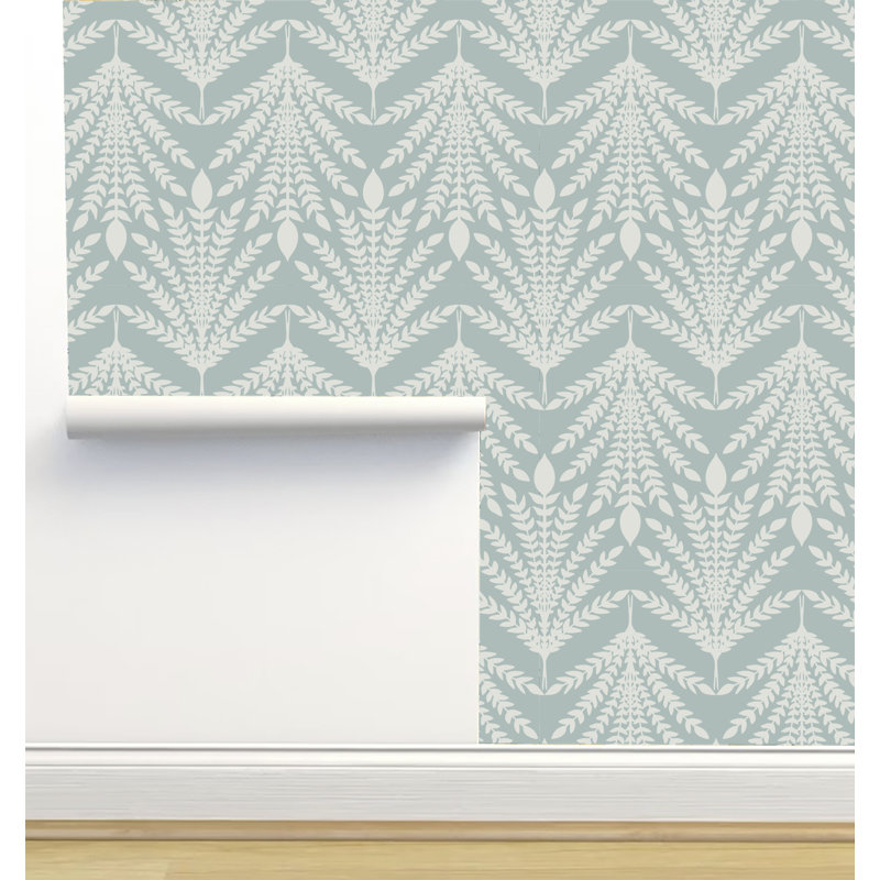 Rouleau de papier peint adhésif 12 pi x 2 pi Monor Designs, Baleblue
