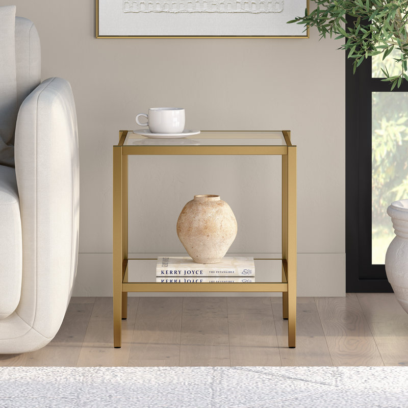 Hera End Table, Gold