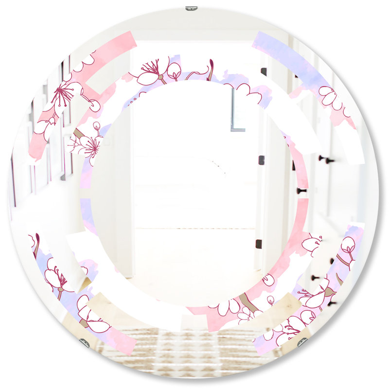 Miroir mural Leaves, H 31,5 po x l po