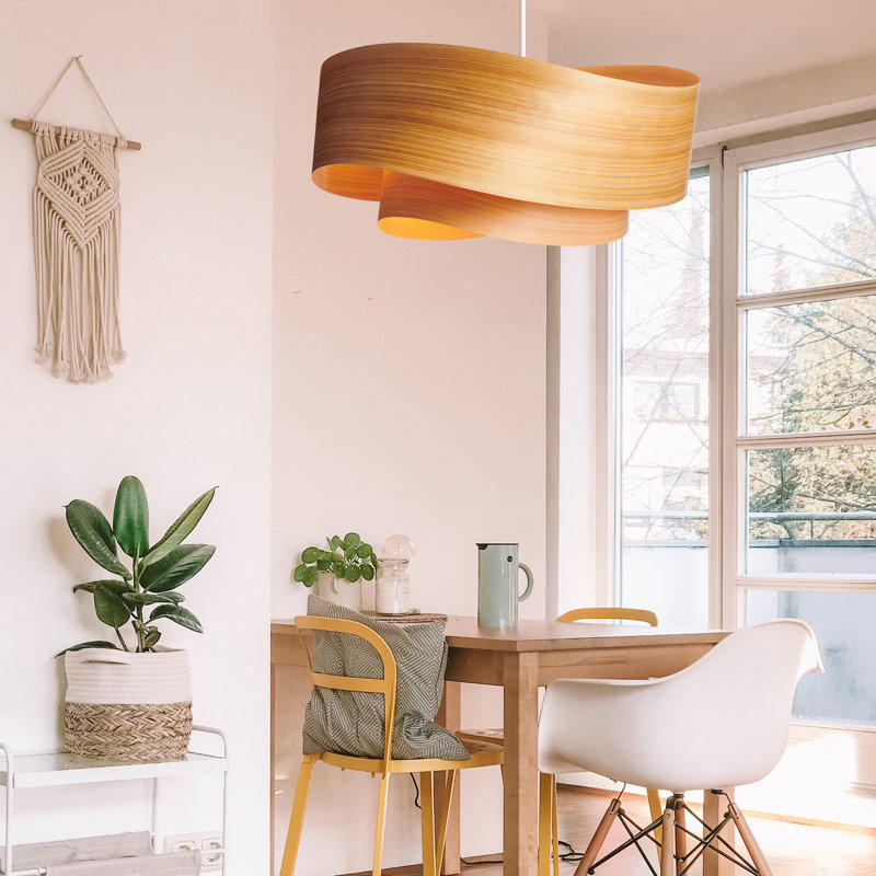 Flow Chandelier, Cypress, 9" H x 20" W x 18" D