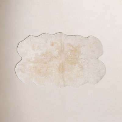 Fris Champagne Sheepskin Rug