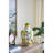 8.7X8.7X15" White Ceramic Lidded Jar With Playful Lemon Design