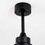  52 Inch Modern Black Ceiling Fan With Light 3 Solid Wood Blades Remote Control Reversible DC Motor With Dimmable LED-796230916-796230918