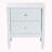 Vance White Finish 2-Drawer Bobbin Nightstand With Metal Pull, 23.82" H X 21.07" W X 17.52" D-536820964