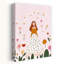 Girl Among Spring Blooms Dreamy Elegant Peaceful Flower Nature Wall Art Print 1 Piece Wrapped Canvas Wall Art-413480076