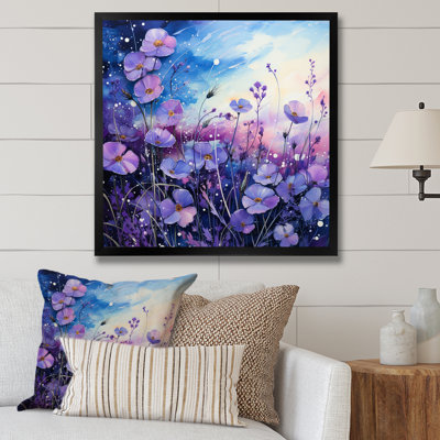 " Violets Field Pointillism Dot III "