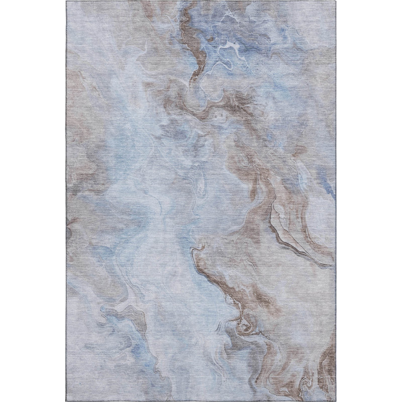 Premium Machine Washable Varasteh AMF1680 Abstract Rug, Rectangle 10' x 14'