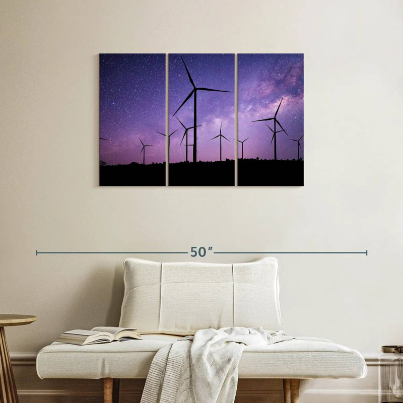 Lilie Starry Wind Turbines, 24" H x 38" W