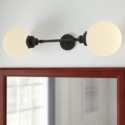 Éclairage pour meuble-lavabo 2 lumières rétro Barrigan