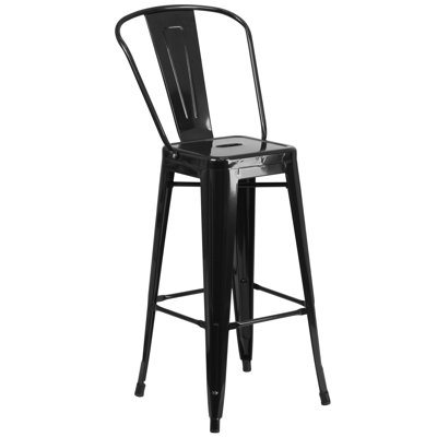 Genece Metal 3-Piece Indoor and Outdoor Bar Set