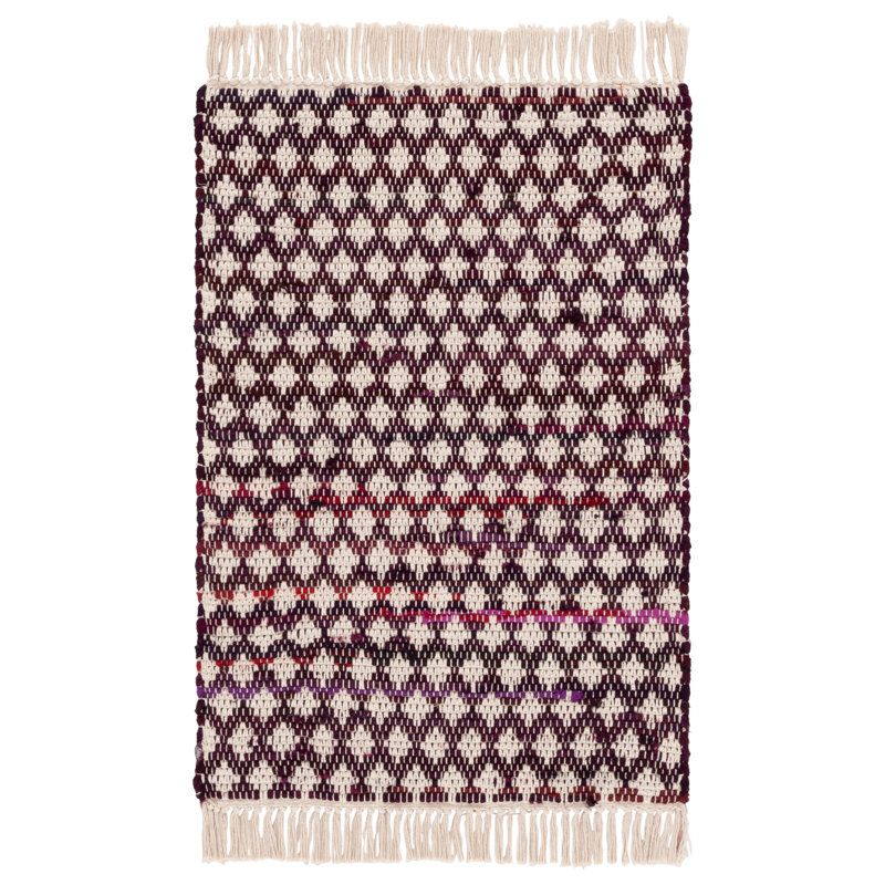 Montauk 538 Hand Woven Cotton Geometric Shapes Rug, Rectangle 8' x 10'