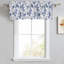 Cantonnière à fleurs bleues élégantes l 52 po (ensemble de 2)