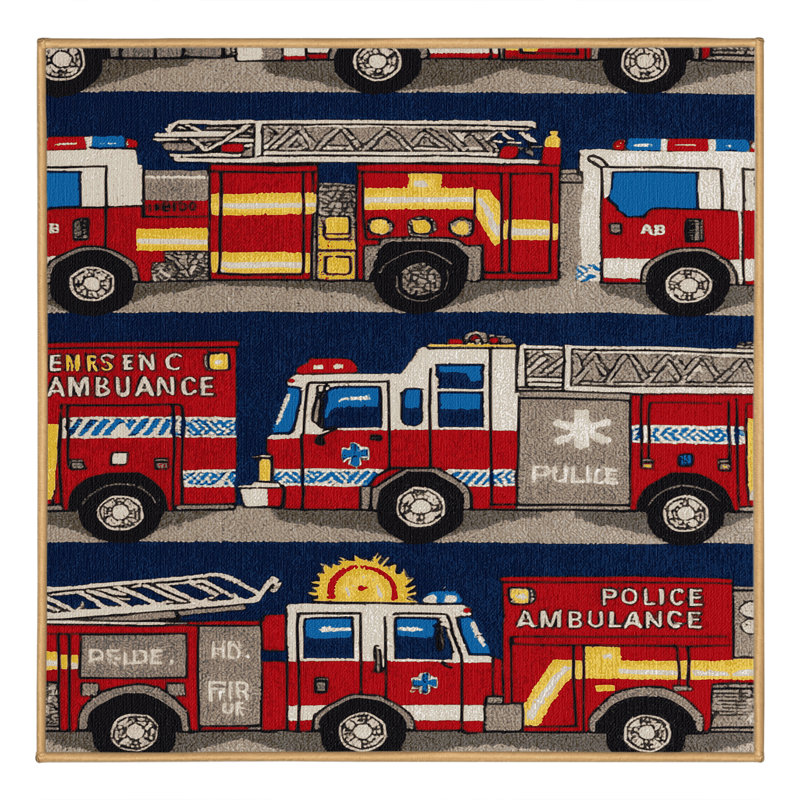 Tapis de transport brun lavable à la machine, Carré 3 pi