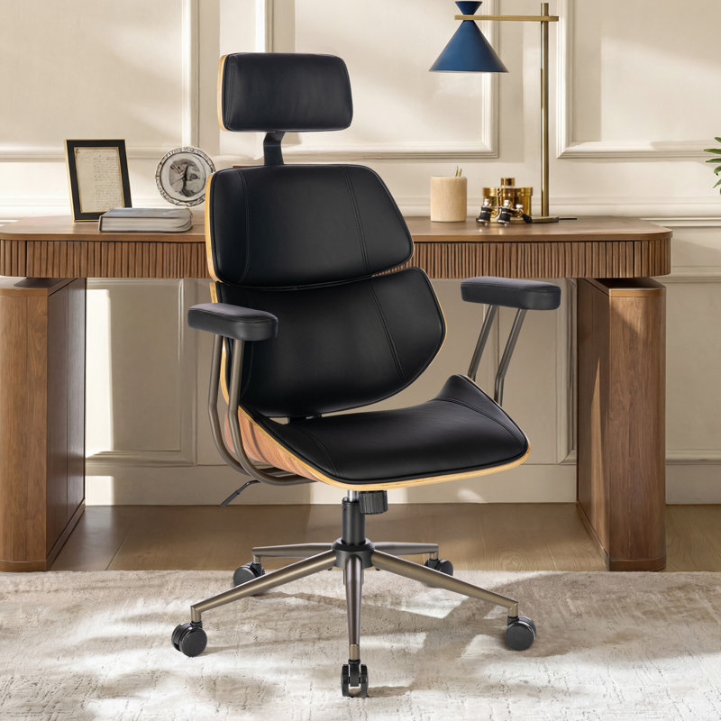 Ergonomic Office Chair Executive Swivel Chair, BLACK