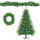 CARLOS FURNITURE 6FT Pre-Lit Aspen Fir Artificial Christmas Tree With ...