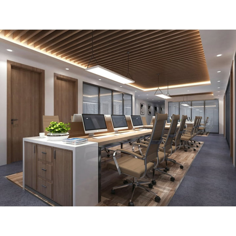 Orren Ellis Kensie High Back Conference Chair - Ribbed PU Leather Office Desk Chair with Adjustable Height, Swivel & Lumbar Support for Executive Meetings