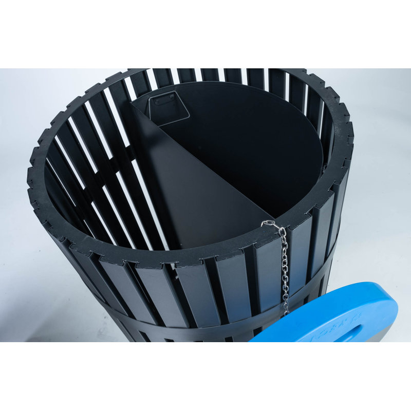 ArchTec Steel Multi-Compartments Trash & Recycling Bin - 45 Gallons