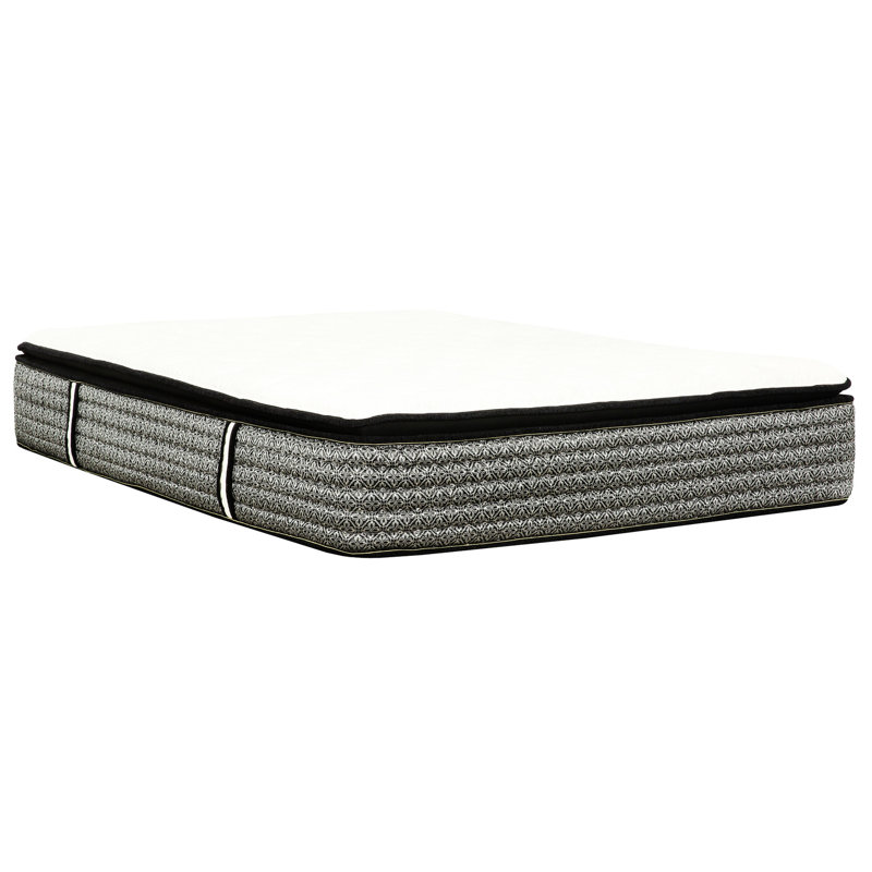Grand matelas 14 po, ressorts ensachés et mousse de gel, plateau-coussin pour un sommeil confortable, tissu grand de 14 po, mousse et ressorts, acariens Peaceful Night