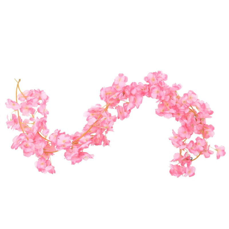  Flower Garlands 6 pcs 180 cm, Dark Pink