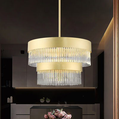 Lustre tambour 5 lumières Bamey