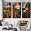 Connecticut Landscape - Ensemble 3 pièces-396849491-396849488