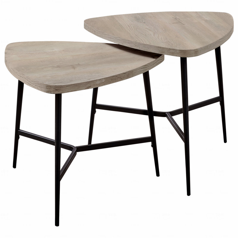 Ensemble de table, ensemble de 2 pièces, café, bout, côté, accent, stratifié, métal, contemporain, moderne