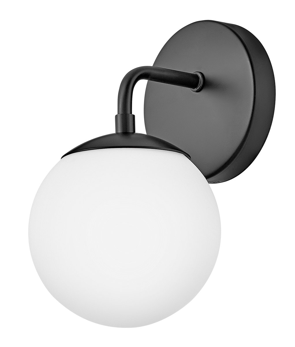 Kobie Single Light Vanity Light, Black