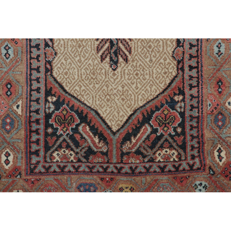 Antique  Sarab Extra-Long Runner With Geometric Medallions - Rug & Kilim