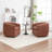 Morre Upholstered Swivel Barrel Chair-1725407167