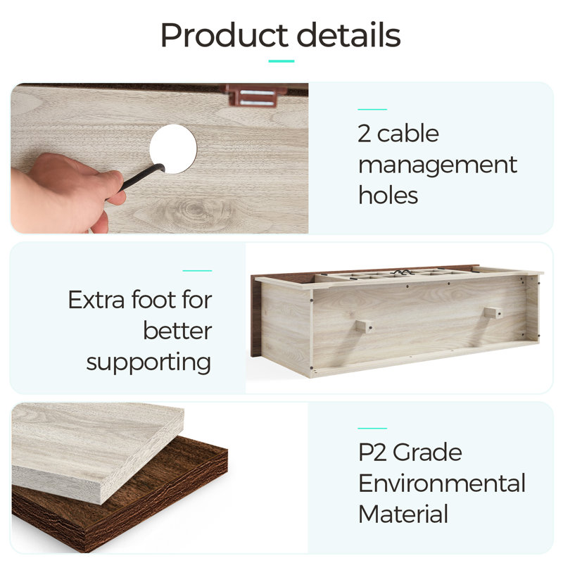 Living Room Table Sets, 4 Pieces: Coffee Table, End Table, TV Stand