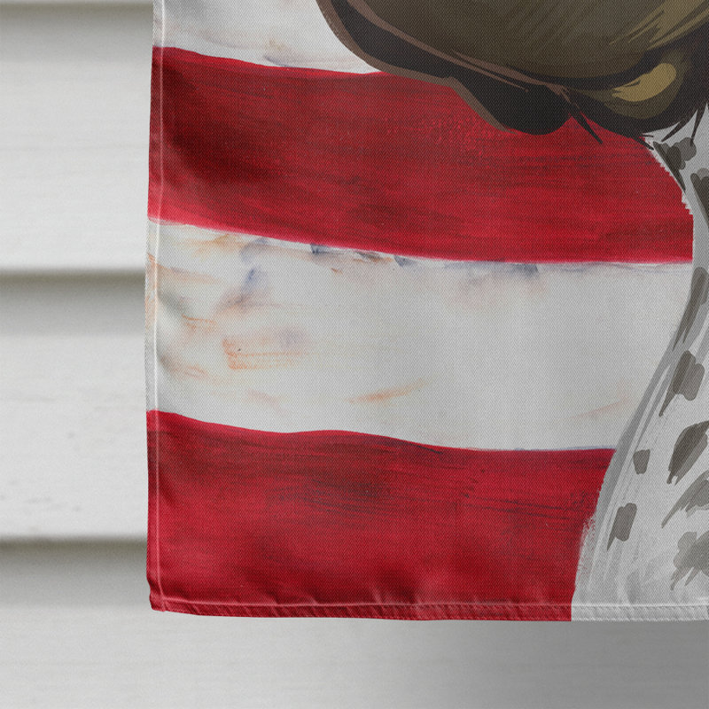 Polyester à 2 côtés 28 x 40 po drapeau maison, Pointeur danois