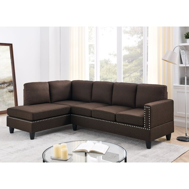 Wade Logan® Blaykelee Upholstered Sectional & Reviews
