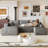 Cloud Sectional Sofa, No-Assembly Required
