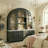Arched Glass Door Display Cabinet with Smart LED Lighting, Modern Curio Cabinet with Adjustable Shelves for Living Room, Bedroom, Bar and Collection Storage-809568013