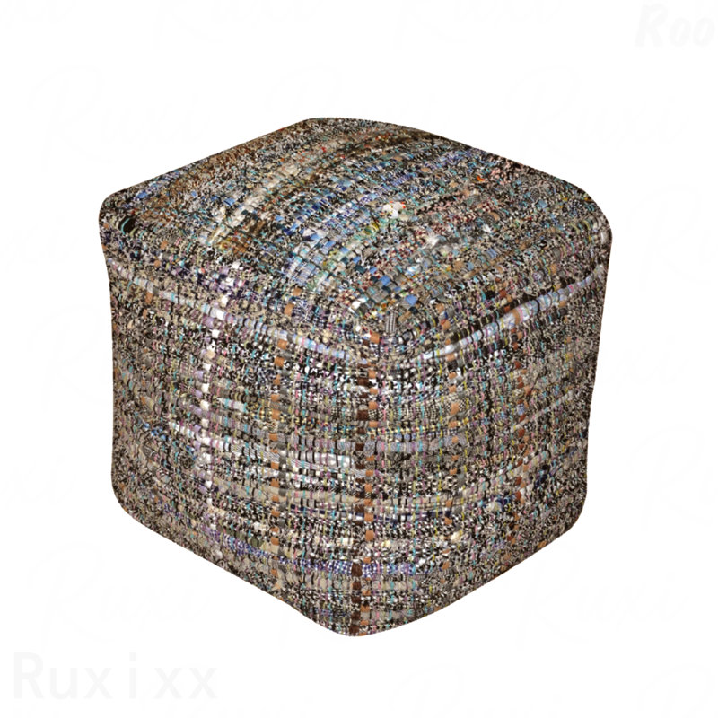 Pouf rembourré en tissu