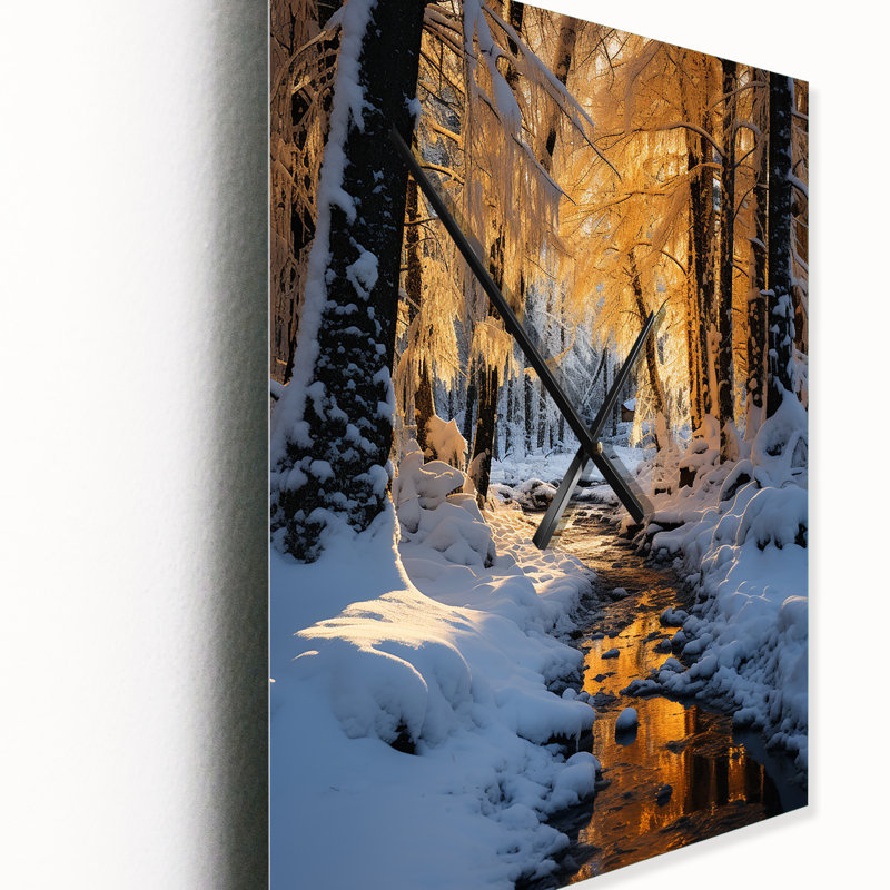 Horloge murale Iokepa - Paysages, H 28 po x l 12 po x P 1 po