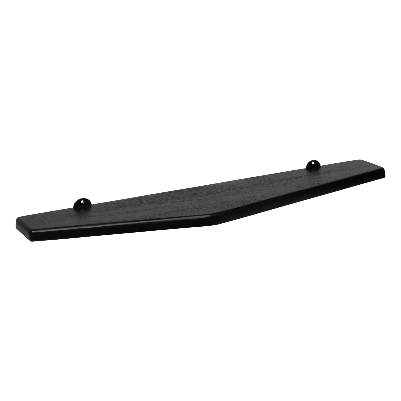 Marthe 36" Mango Wood Floating Shelf, Black
