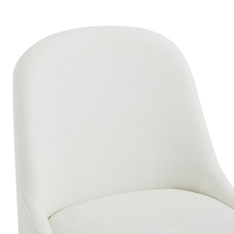 Chaises de salle à manger rembourrées avec pieds en fer martelé Urbina, Coussin beige / structure en étain forgé